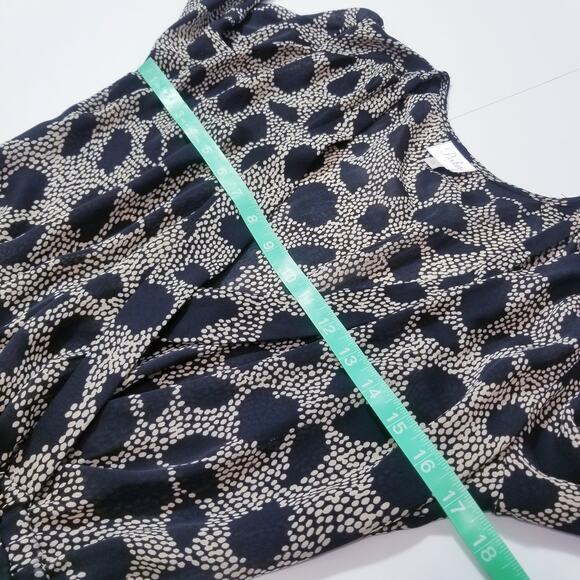 Parker Women size XS  V-Neck Long Sleeves Printed Mini Dress - Picture 6 of 10